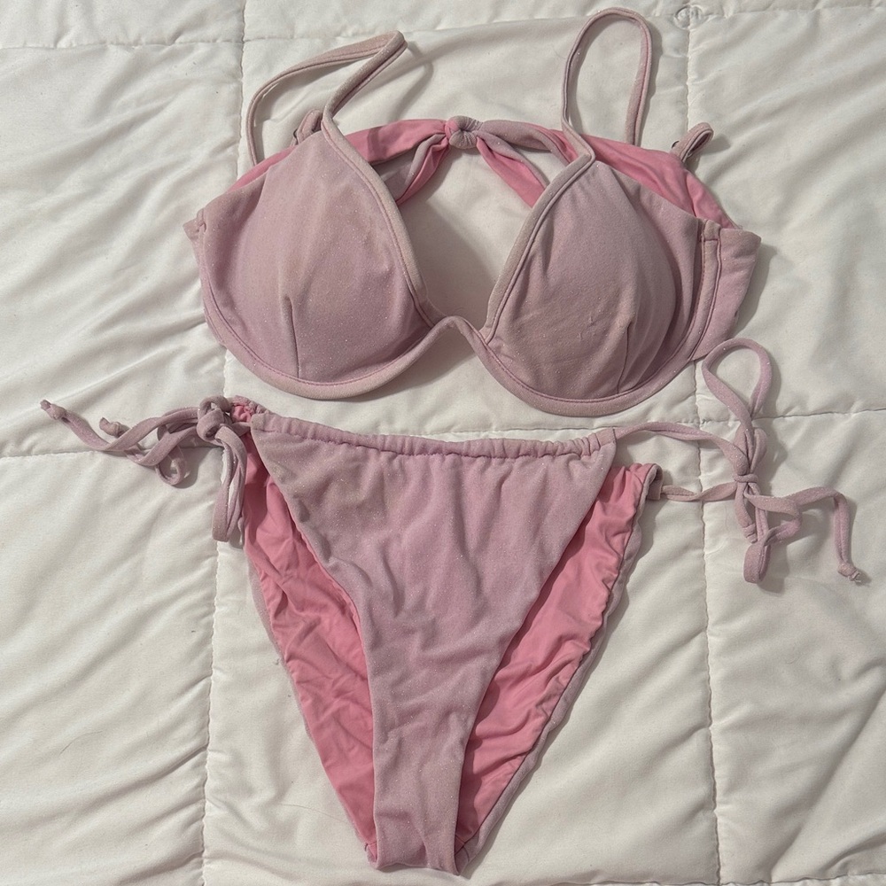 Dippin' Daisy's Blush and Rose Bikini Set